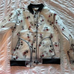 Clear Mickey Mouse Disney rain jacket